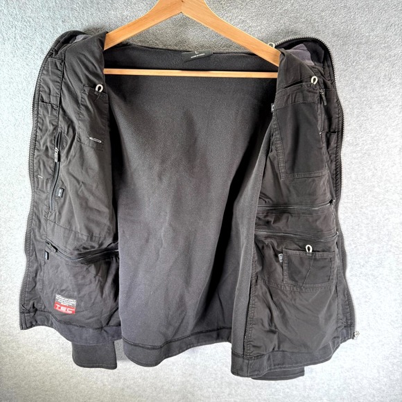 Scottevest Chloe Glow Hoodie Womens Large Black Travel TEC Pockets Full Zip - Picture 9 of 11